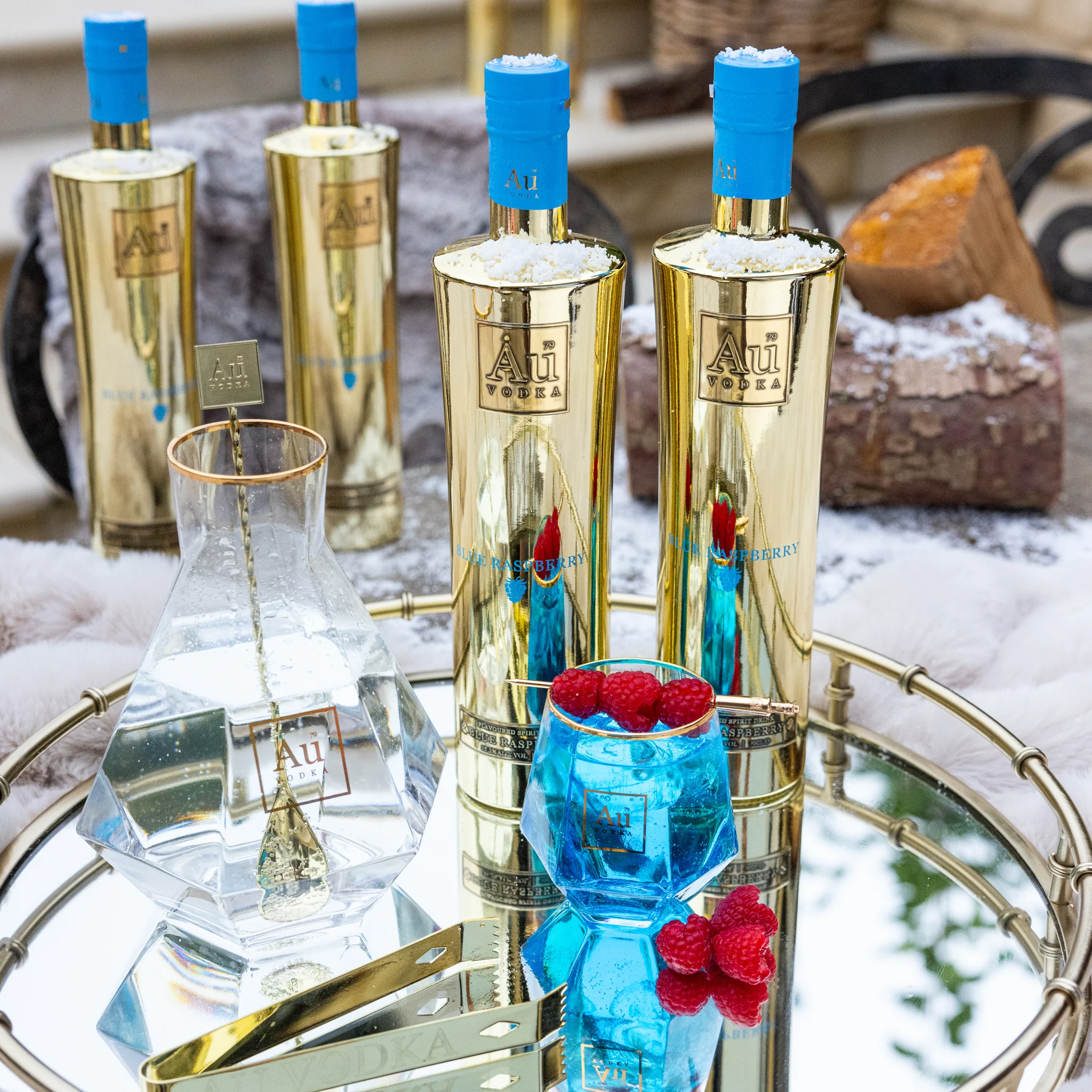 Au Vodka Blue Raspberry 70cl - Image 5