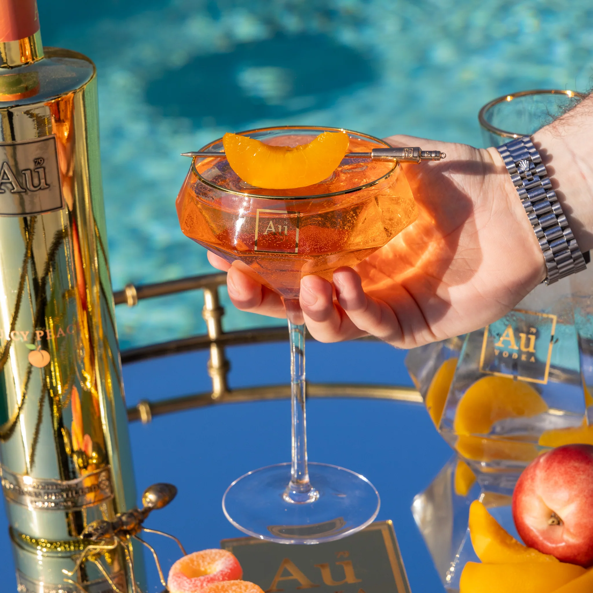Au Diamond Martini Glass - Image 3
