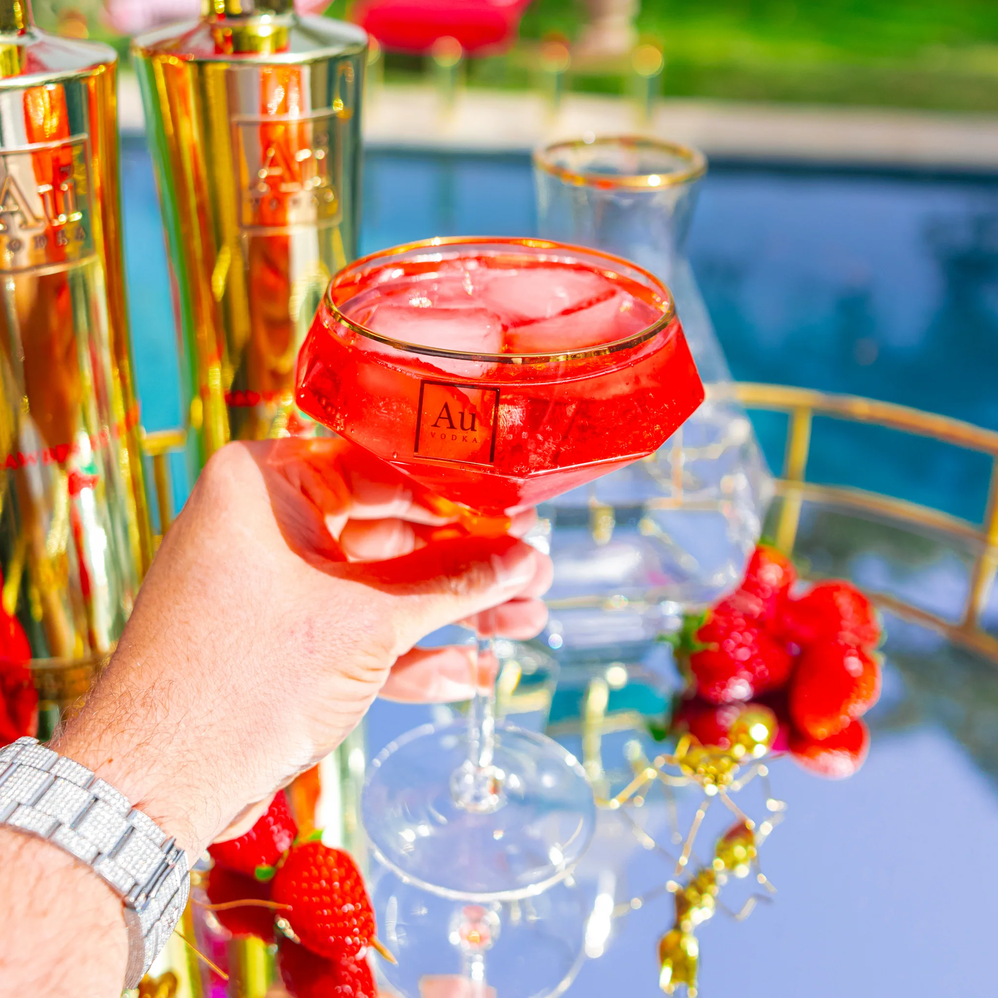 Au Diamond Martini Glass - Image 4