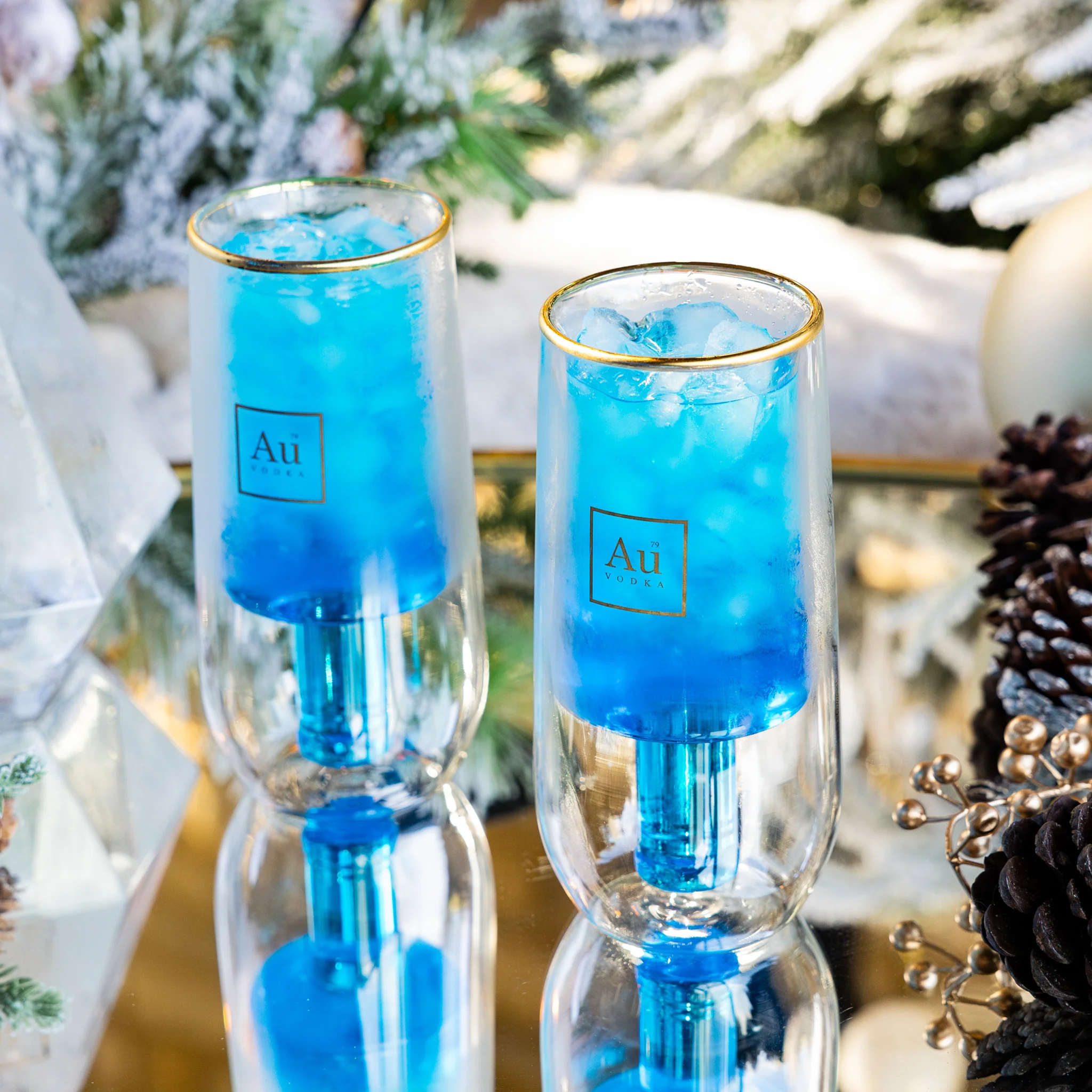 Au Double Wall Bottle Glass - Image 12