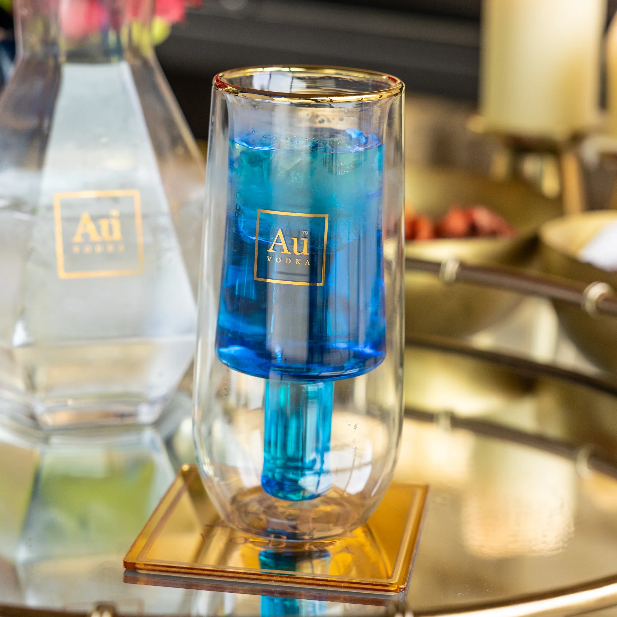 Au Double Wall Bottle Glass - Image 4