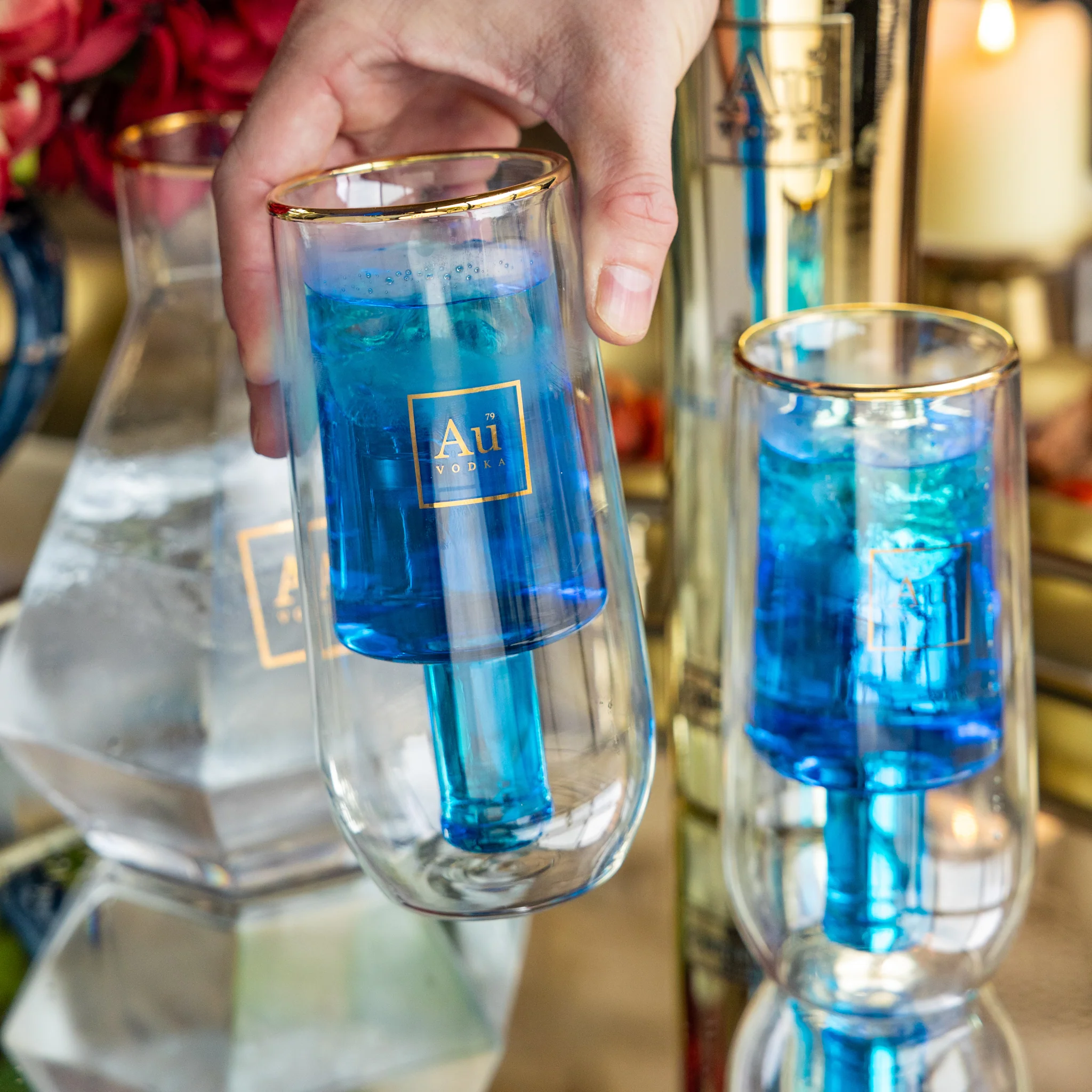 Au Double Wall Bottle Glass - Image 5