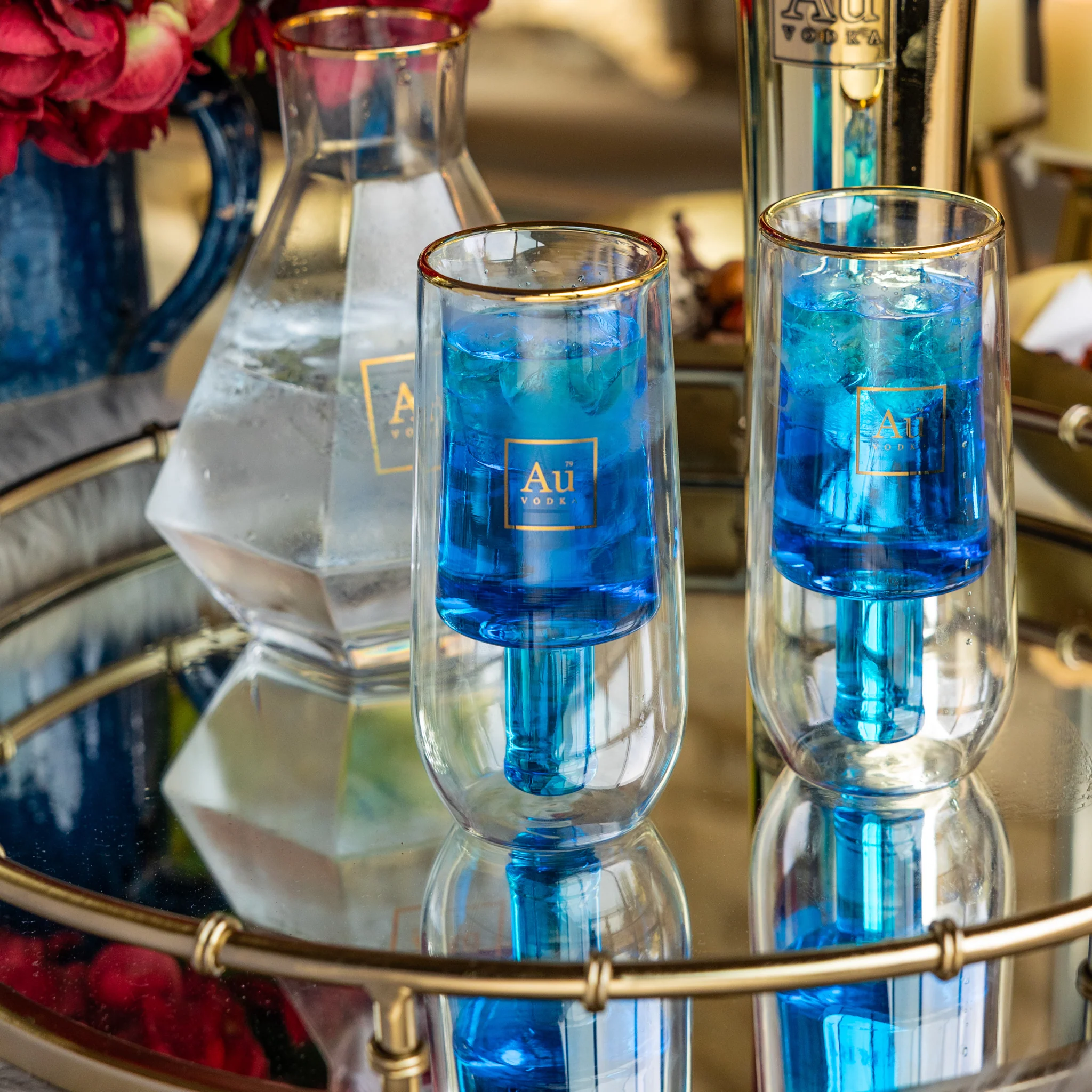 Au Double Wall Bottle Glass - Image 6