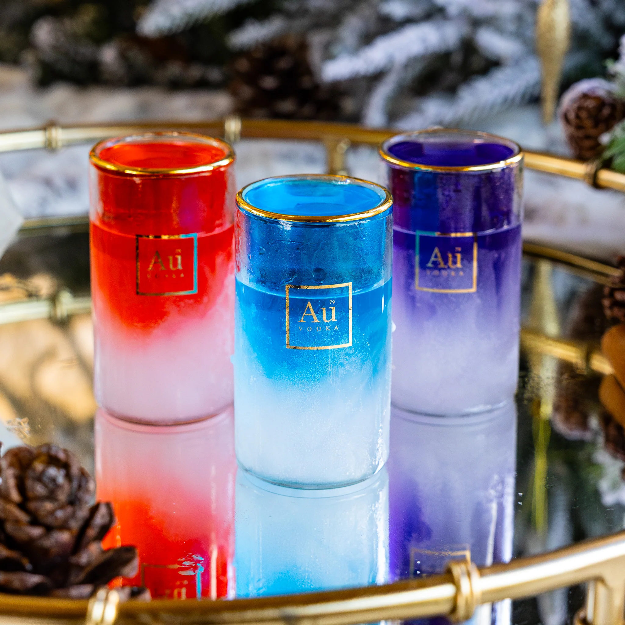 Au Frosted Shot Glass - Image 10