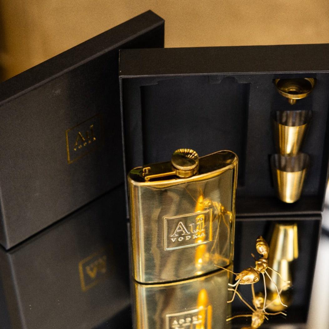 Au Gold Hip Flask - Image 11