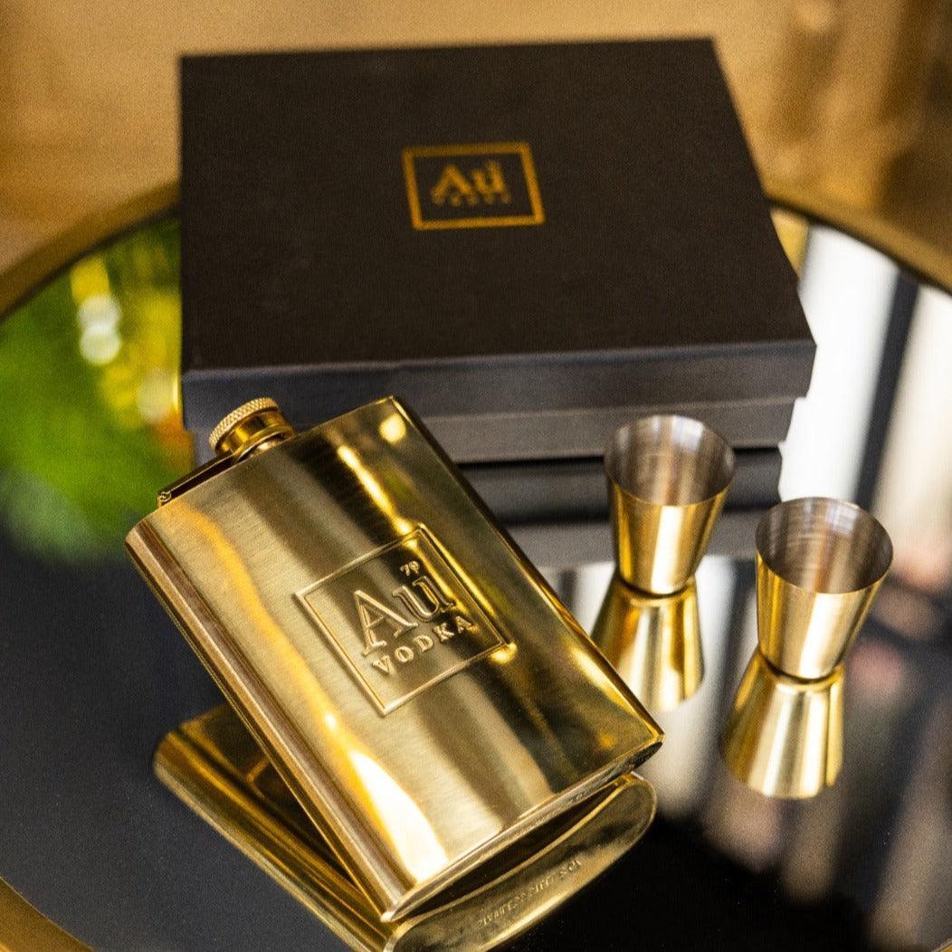 Au Gold Hip Flask - Image 7