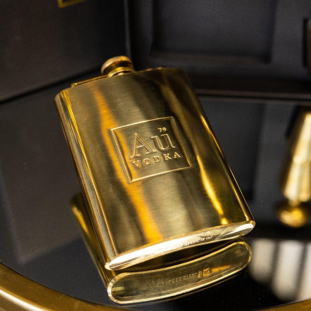 Au Gold Hip Flask - Image 9