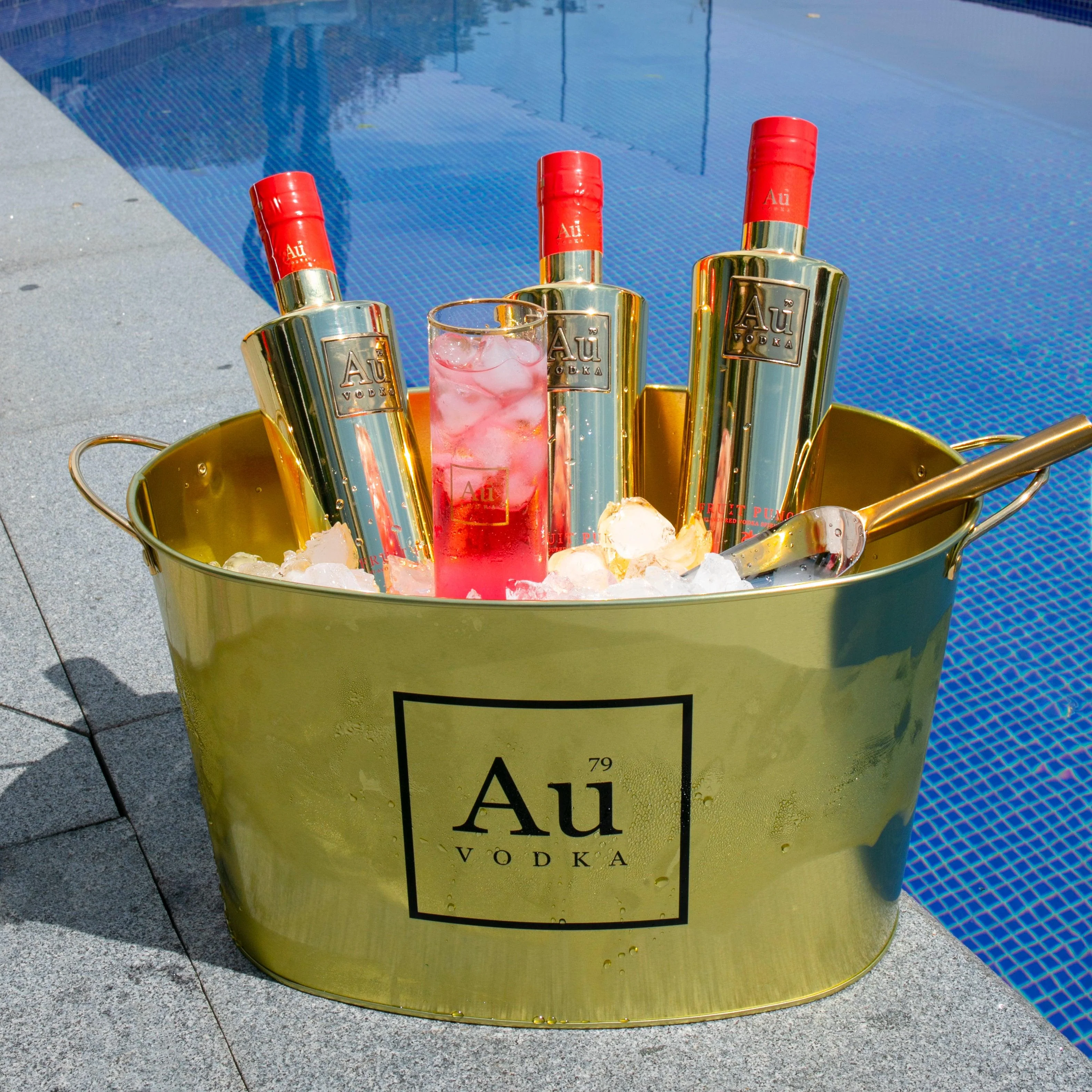 Au Gold Ice Bucket - Image 3