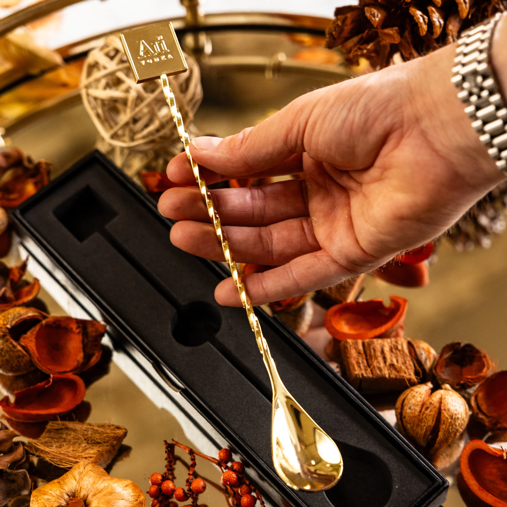 Au Gold Stirring Spoon - Image 4
