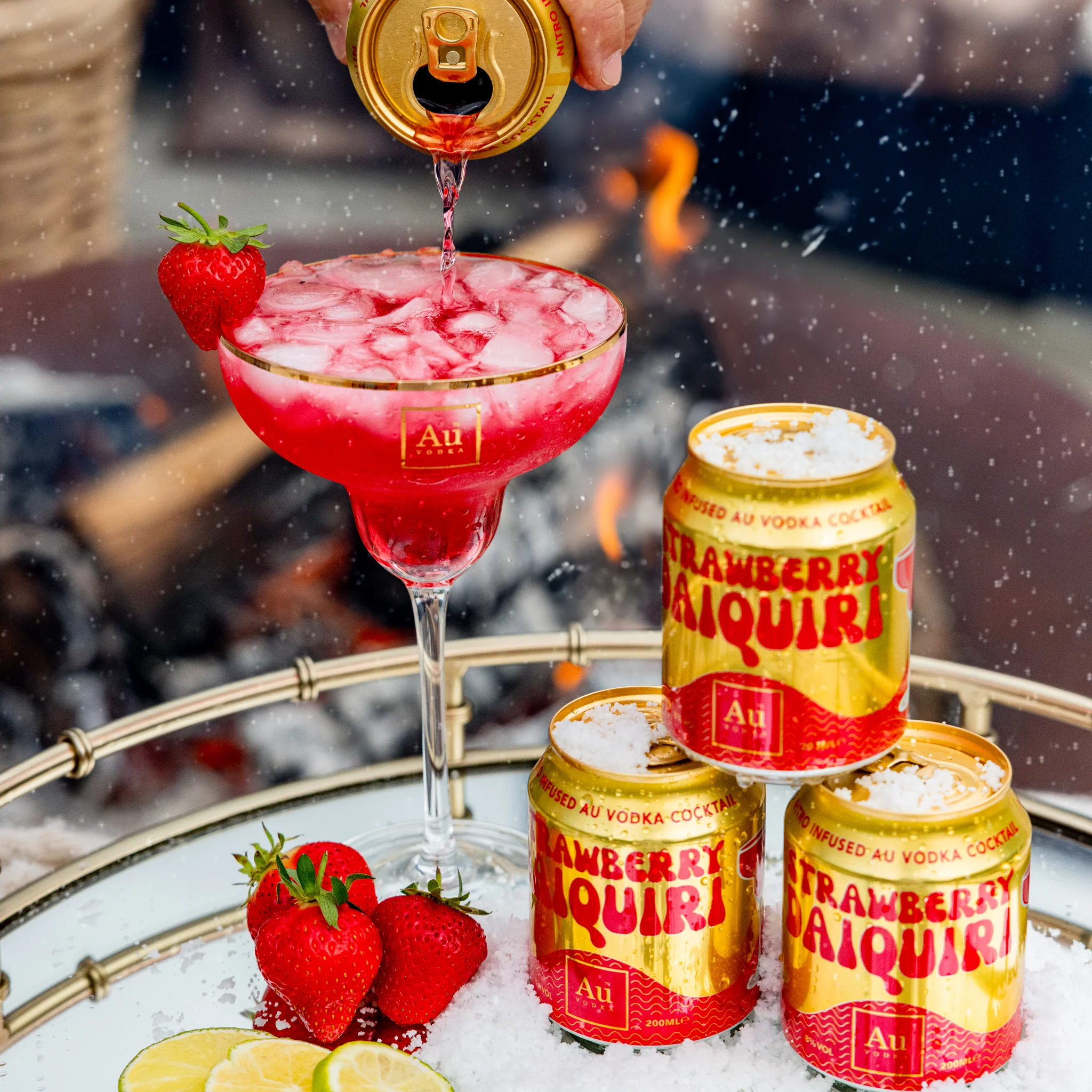 Au Vodka Strawberry Daiquiri Cocktail Cans - 12 Pack - Image 8