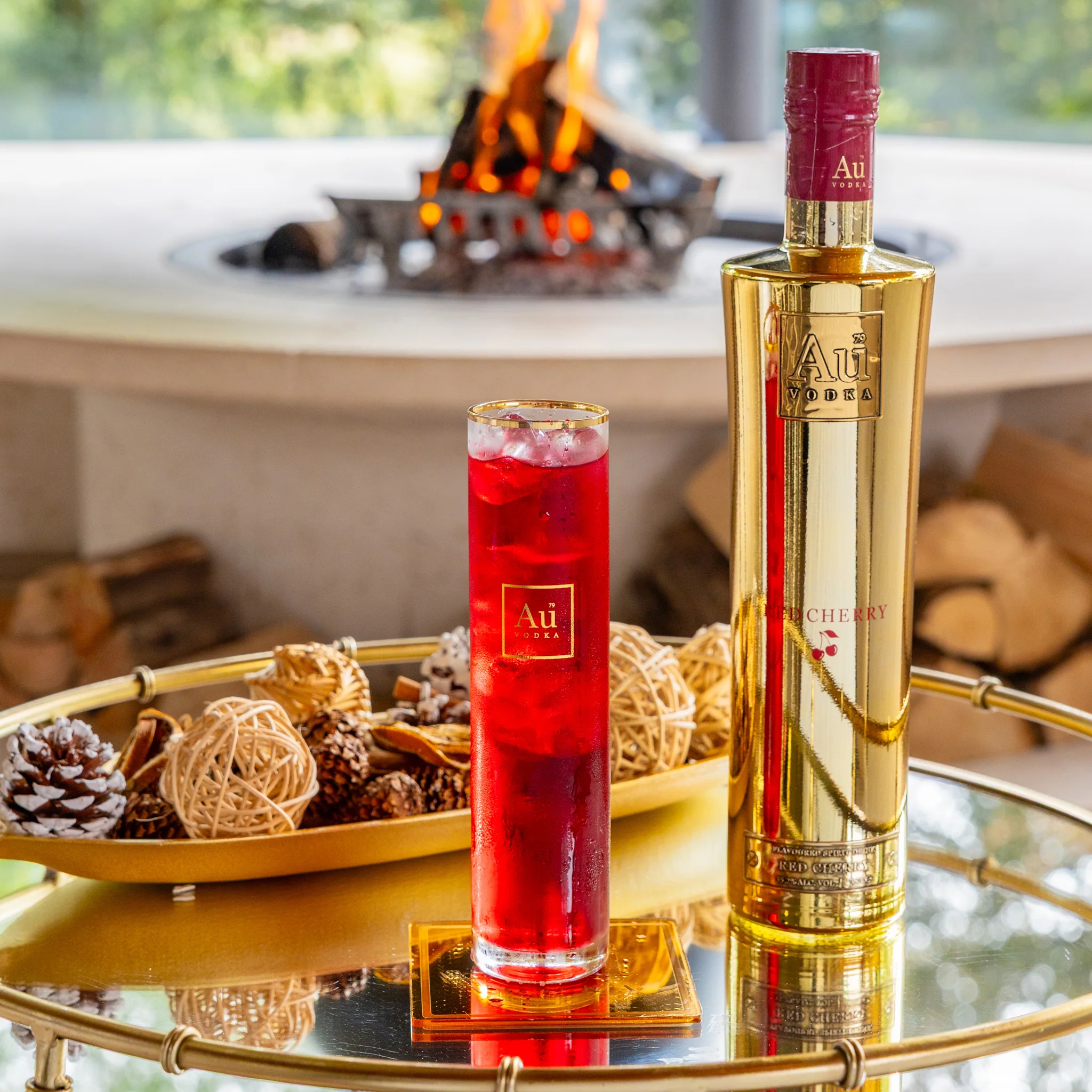Au Vodka 70cl & Highrise Glass - Image 4