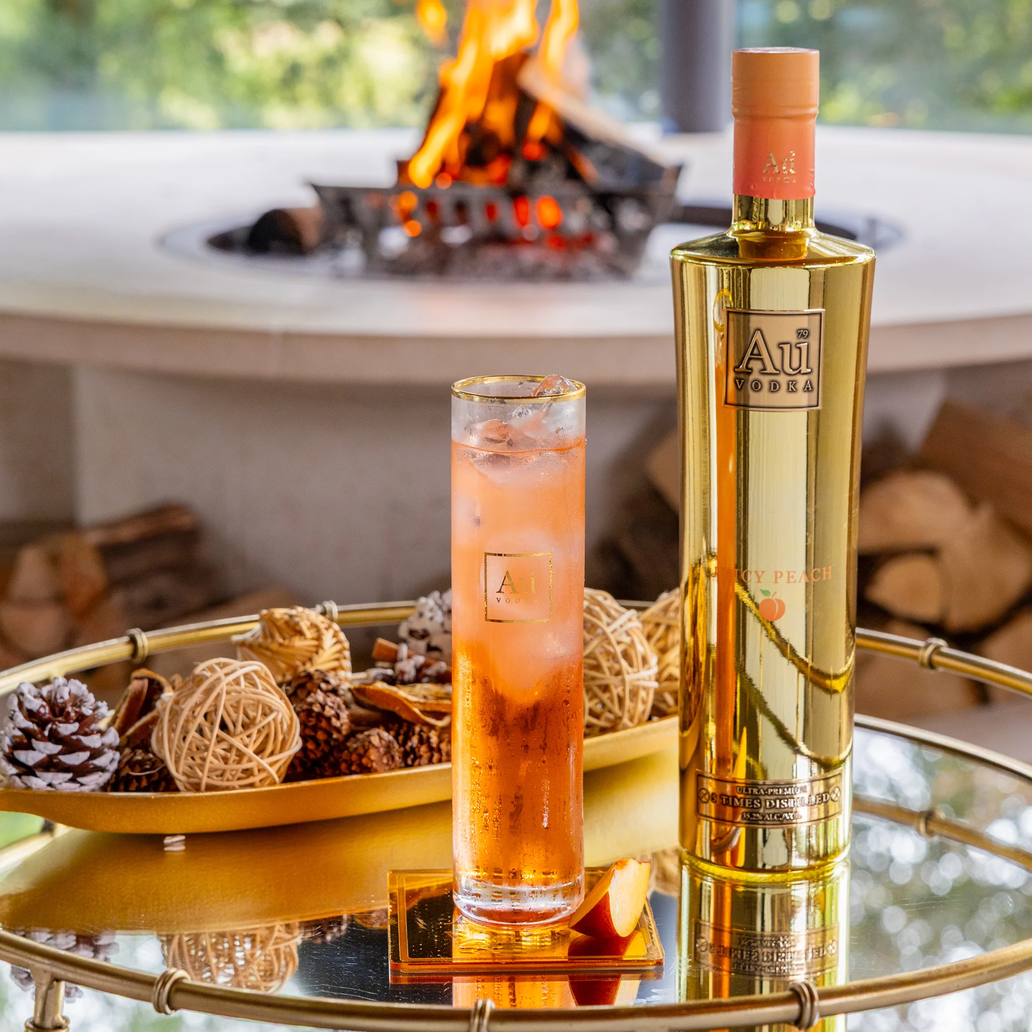 Au Vodka 70cl & Highrise Glass - Image 5