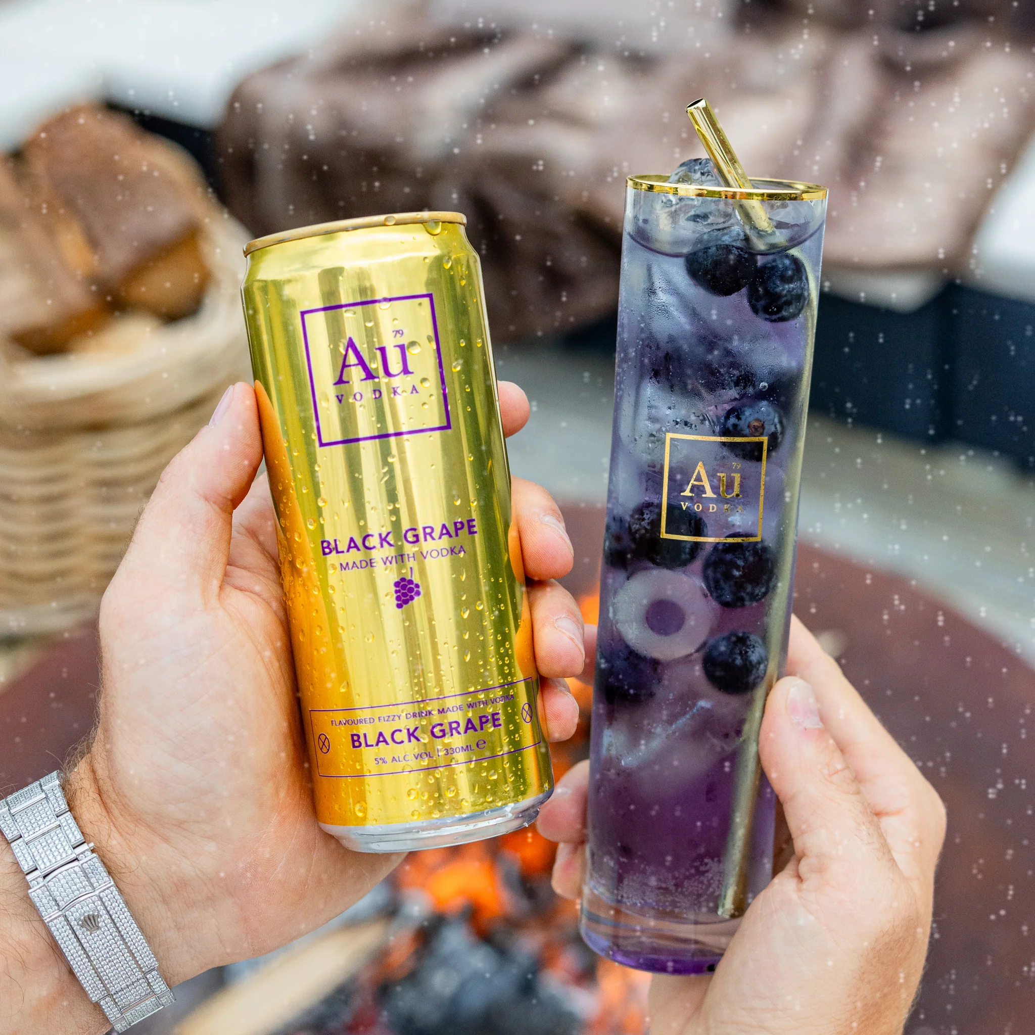 Au Vodka Black Grape Pre-Mixed Cans - 12 Pack - Image 4