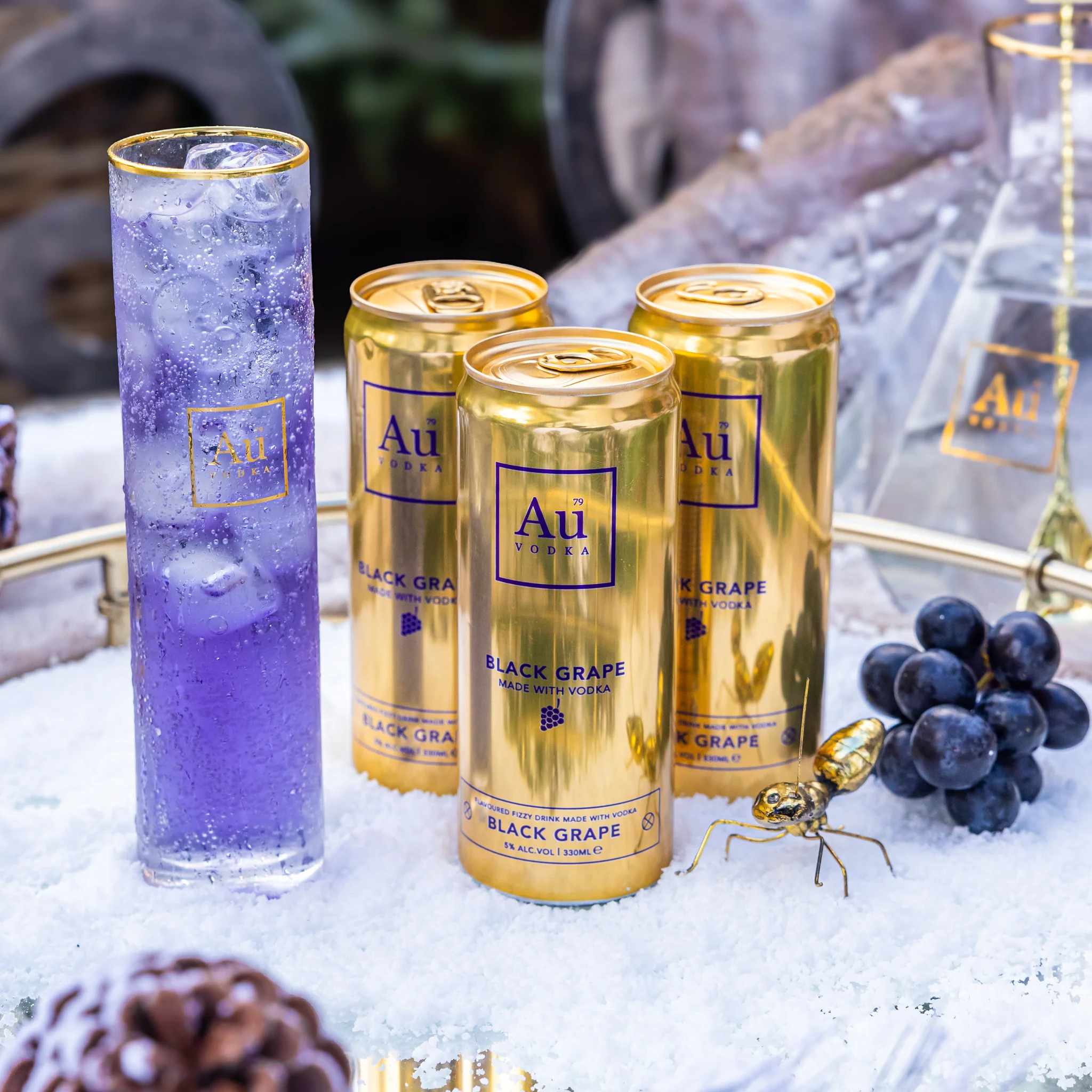 Au Vodka Black Grape Pre-Mixed Cans - 12 Pack - Image 7