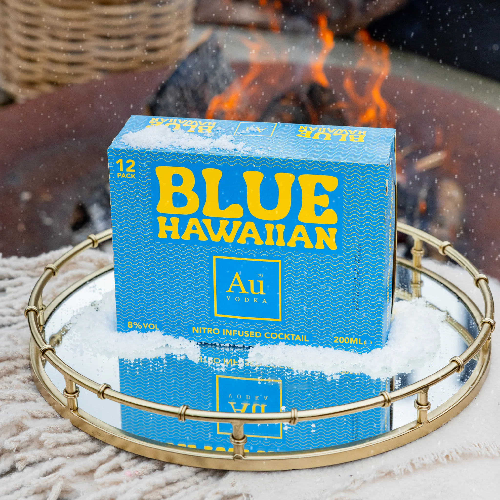 Au Vodka Blue Hawaiian Cocktail Cans - 12 Pack - Image 12