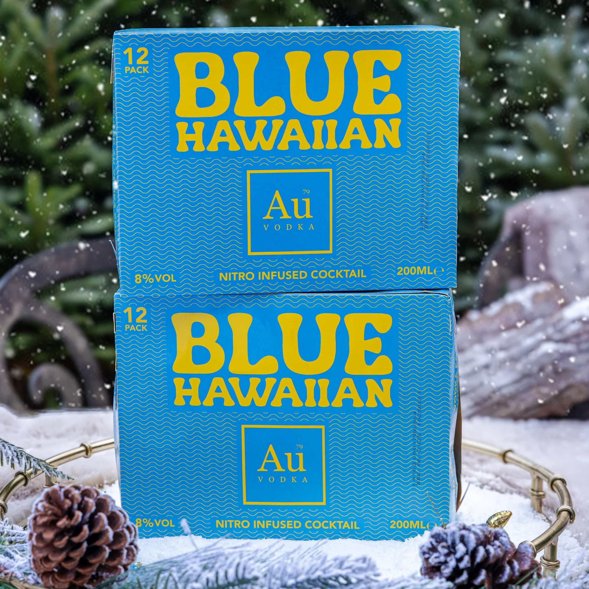 Au Vodka Blue Hawaiian Cocktail Cans - 12 Pack - Image 14