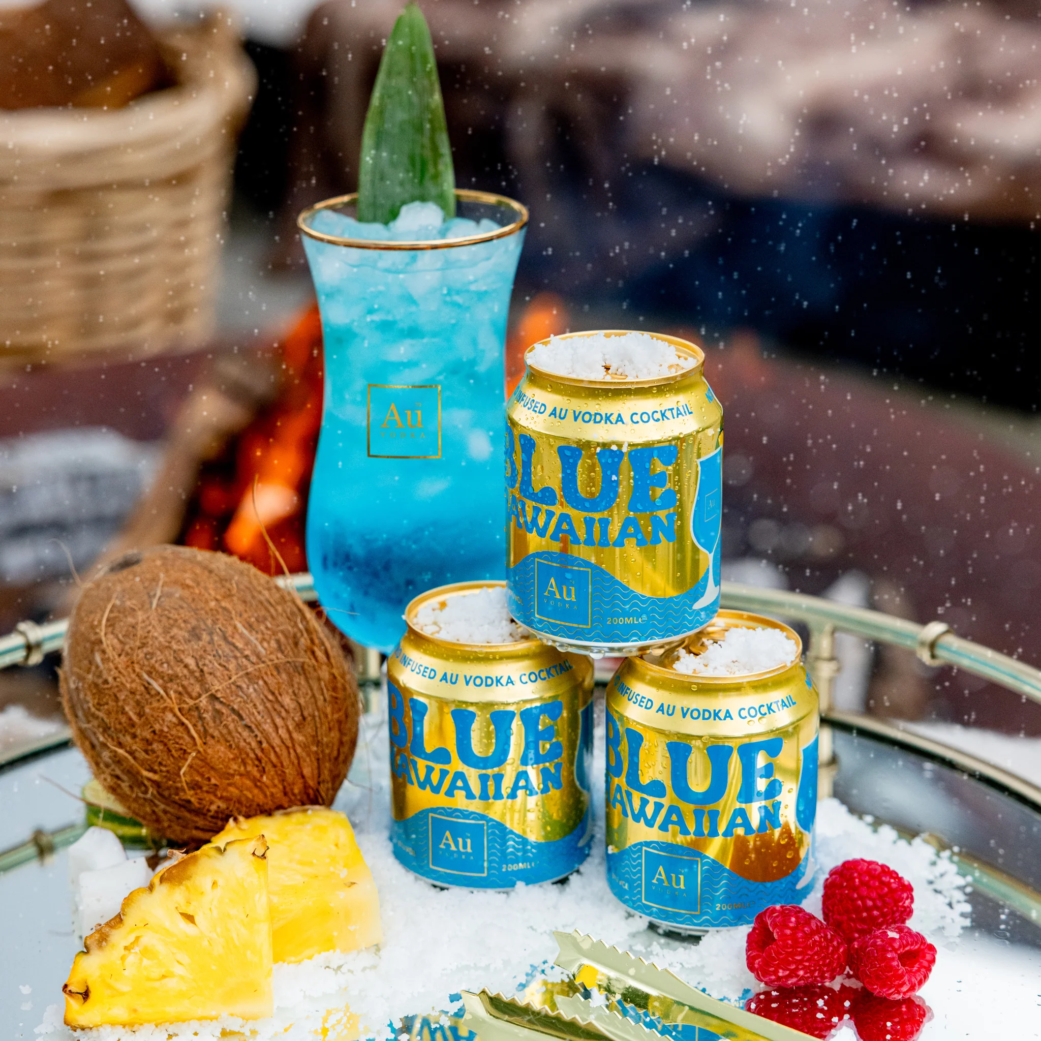 Au Vodka Blue Hawaiian Cocktail Cans - 12 Pack - Image 7