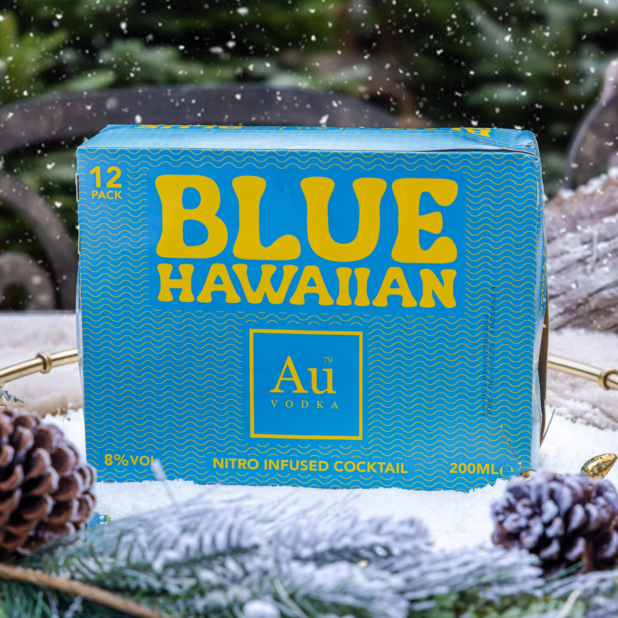 Au Vodka Blue Hawaiian Cocktail Cans - 12 Pack - Image 9