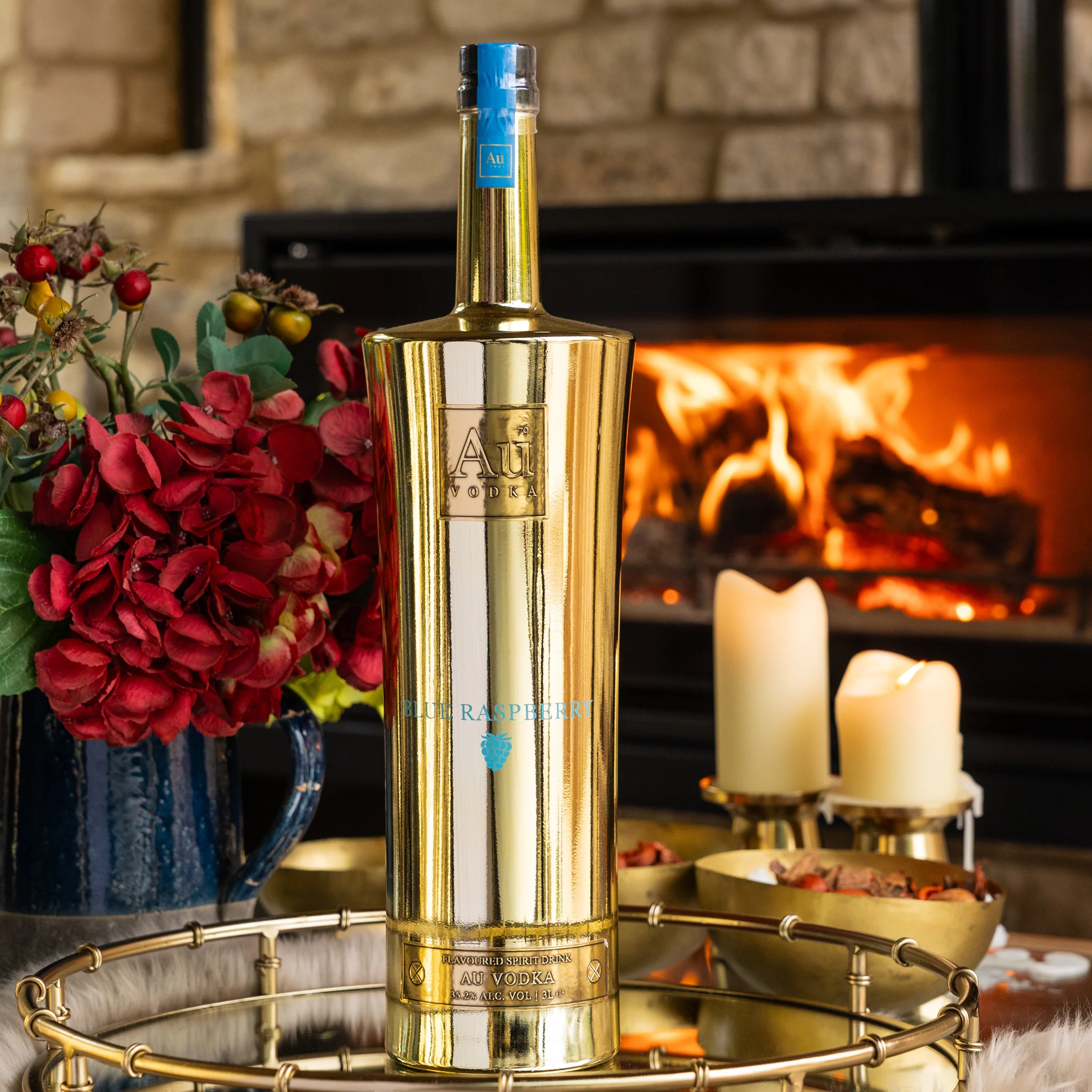 Au Vodka Blue Raspberry 3L Jeroboam - Image 3