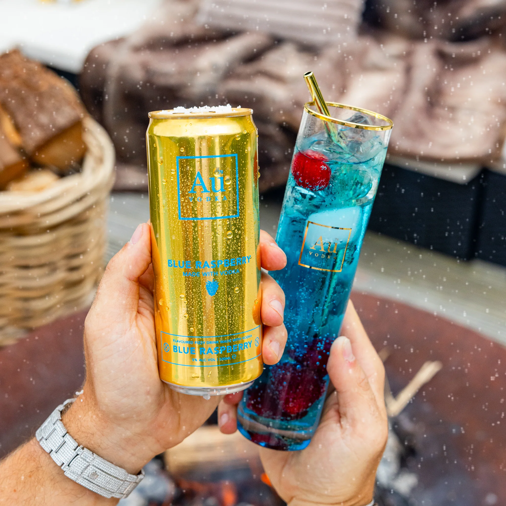 Au Vodka VIP Blue Raspberry Pre-Mixed Cans - 12 Pack - Image 7
