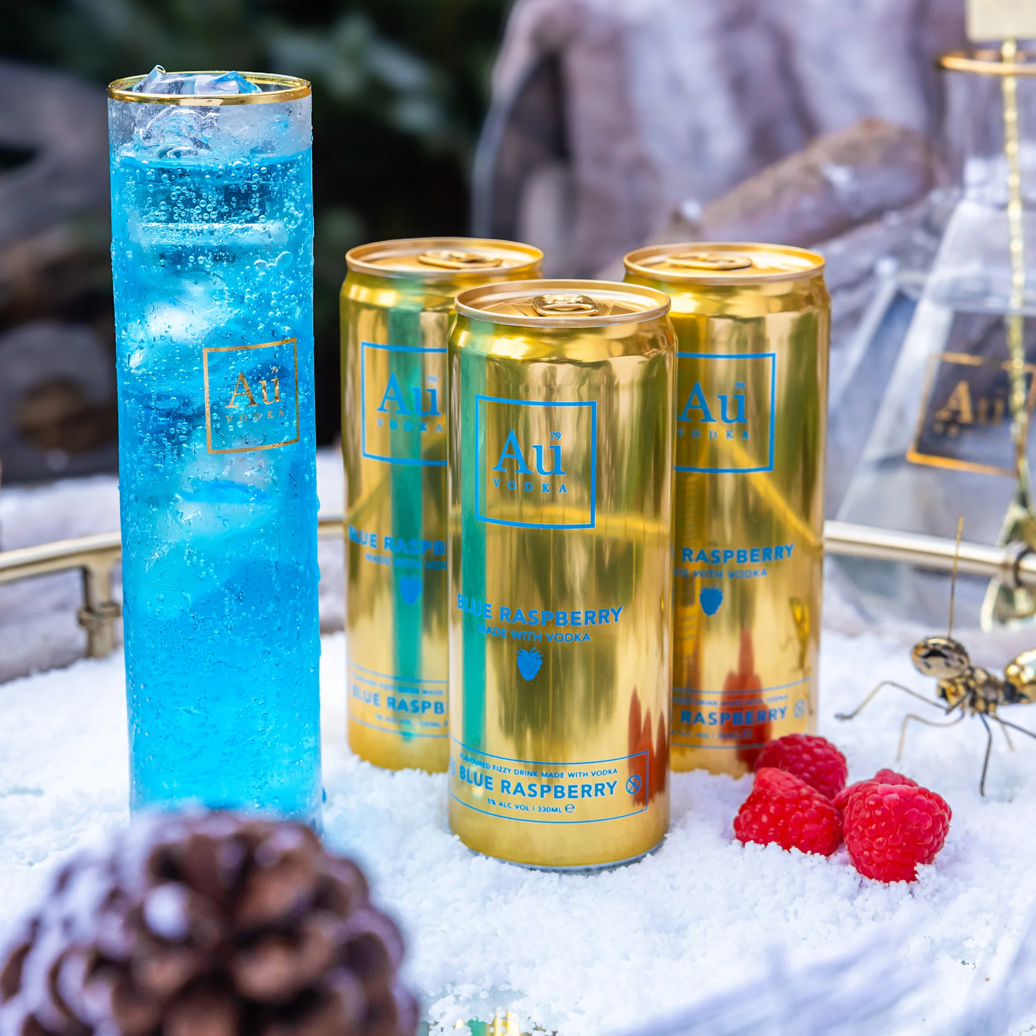 Au Vodka VIP Blue Raspberry Pre-Mixed Cans - 12 Pack - Image 9