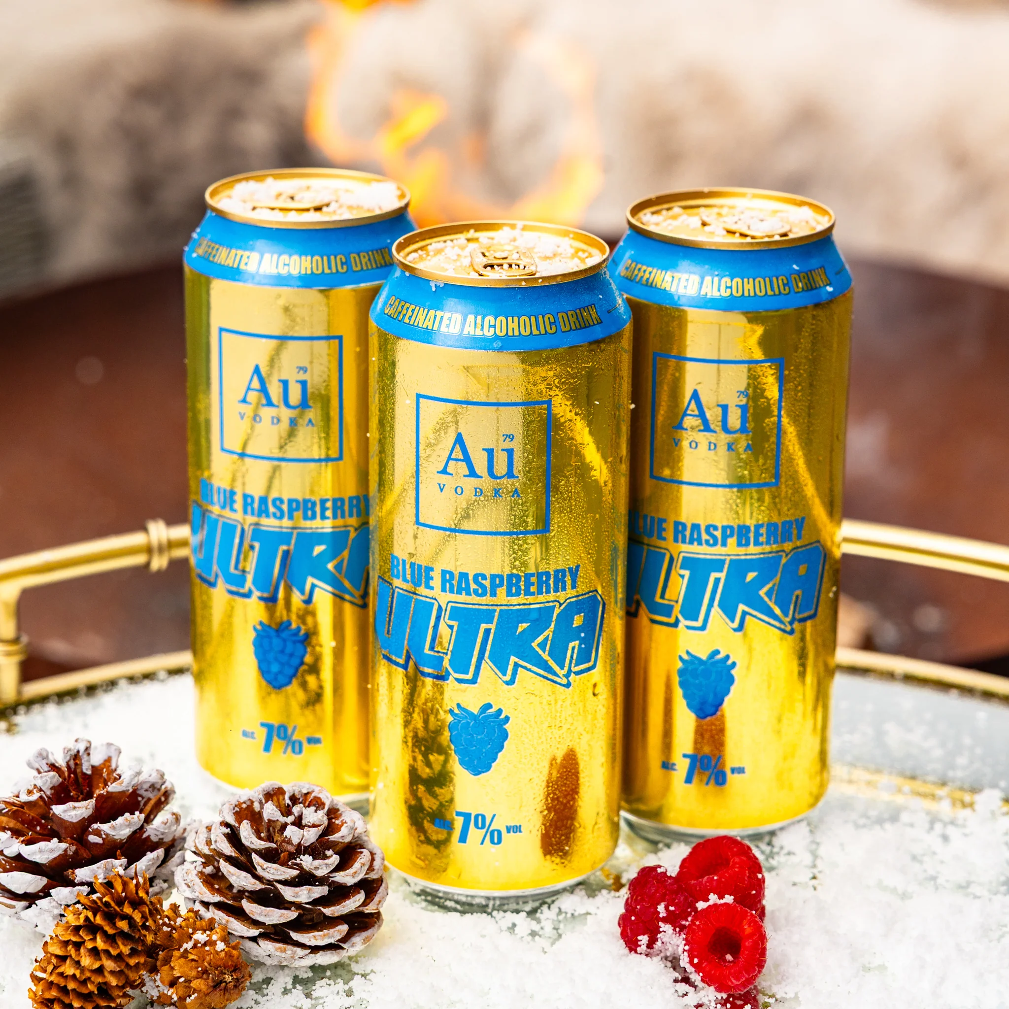 Au Vodka Blue Raspberry Ultra Cans - 12 Pack - Image 5