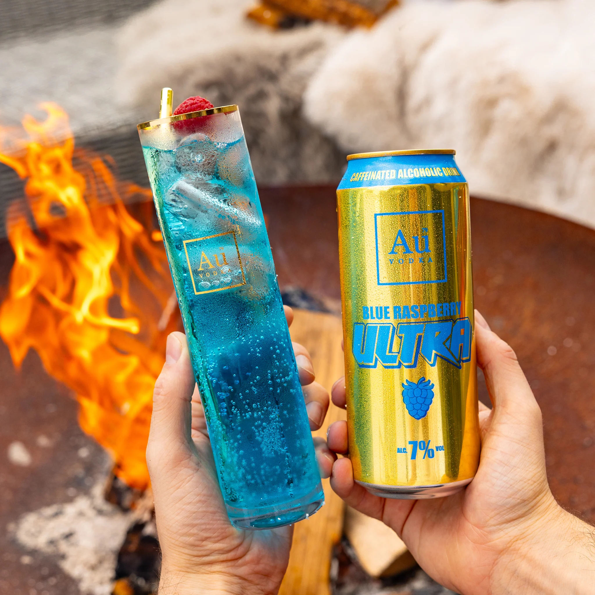 Au Vodka Blue Raspberry Ultra Cans - 12 Pack - Image 6
