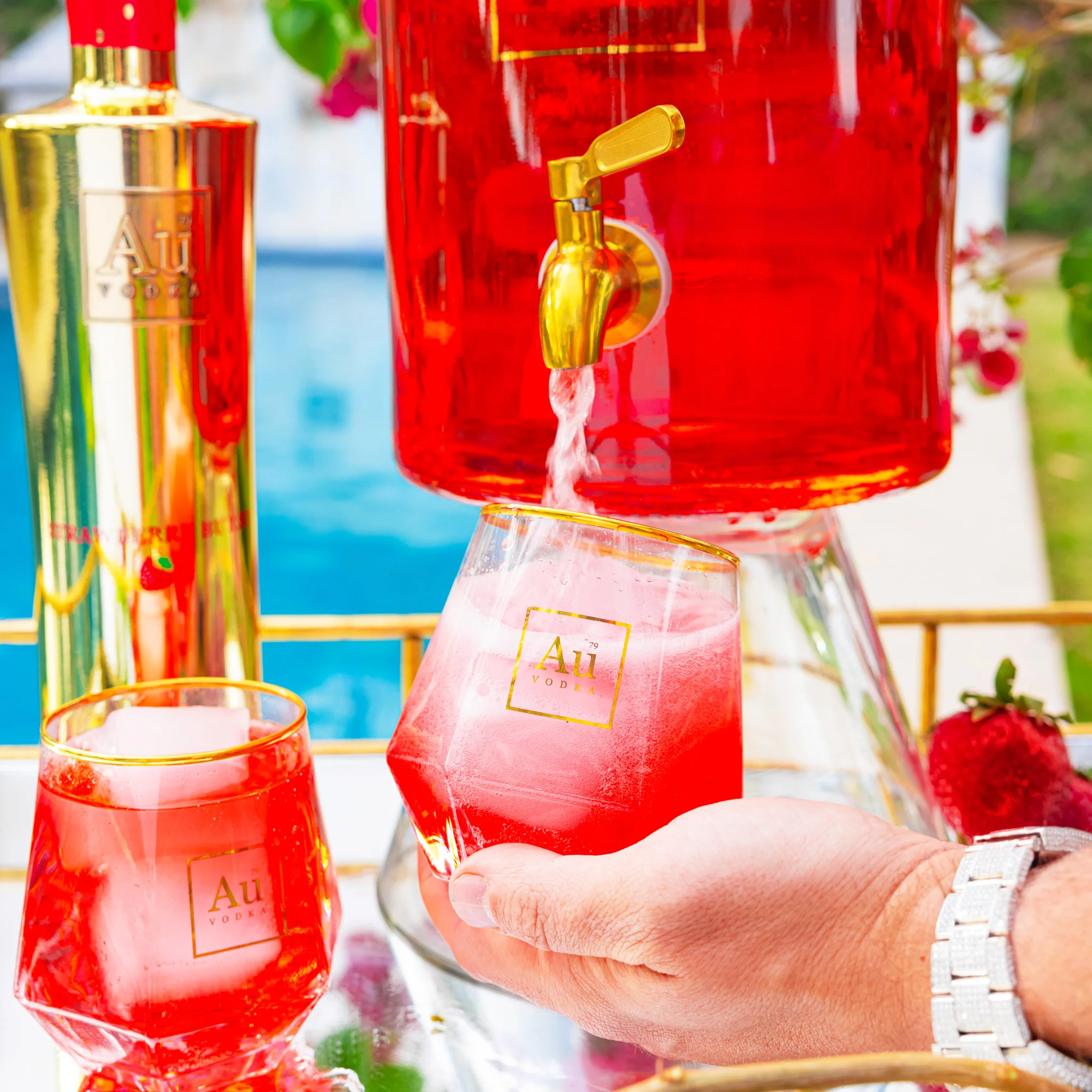 Au Glass Cocktail Dispenser - Image 4
