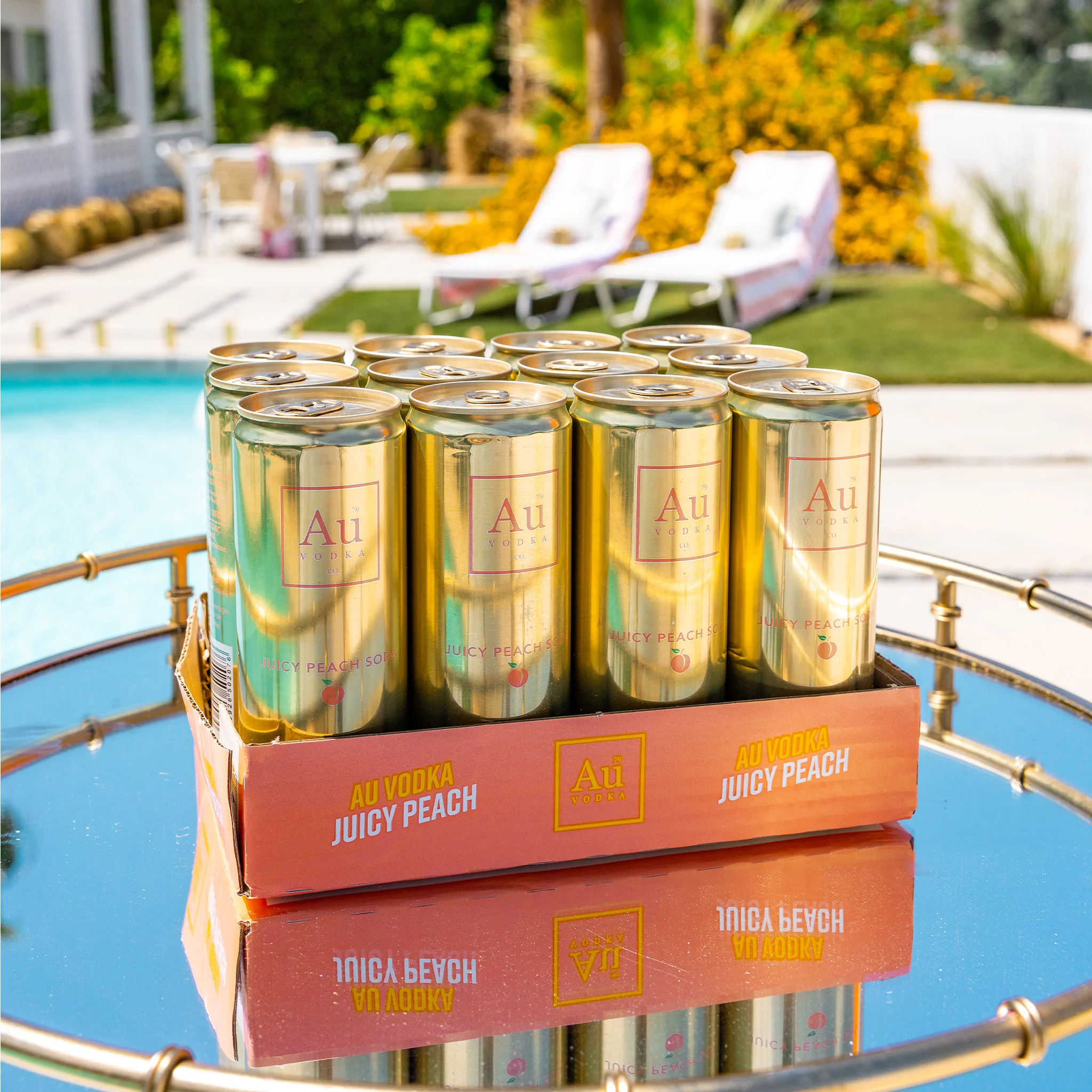 Au Vodka Juicy Peach Pre-Mixed Cans - 12 Pack - Image 4
