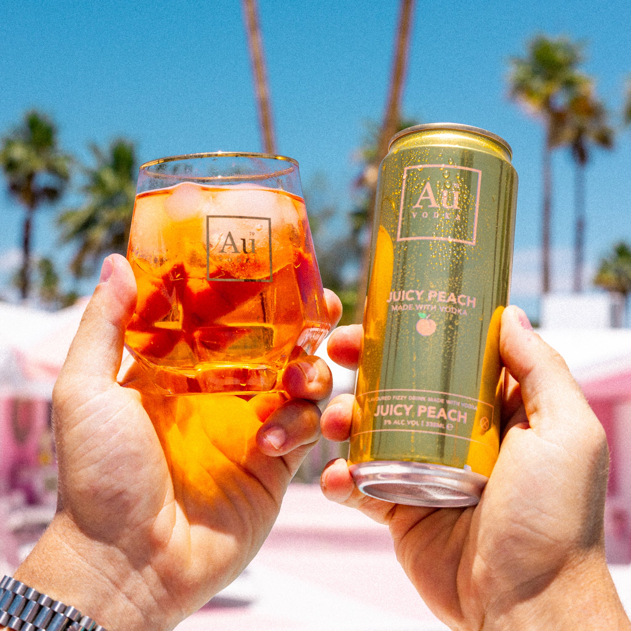Au Vodka Juicy Peach Pre-Mixed Cans - 12 Pack - Image 7