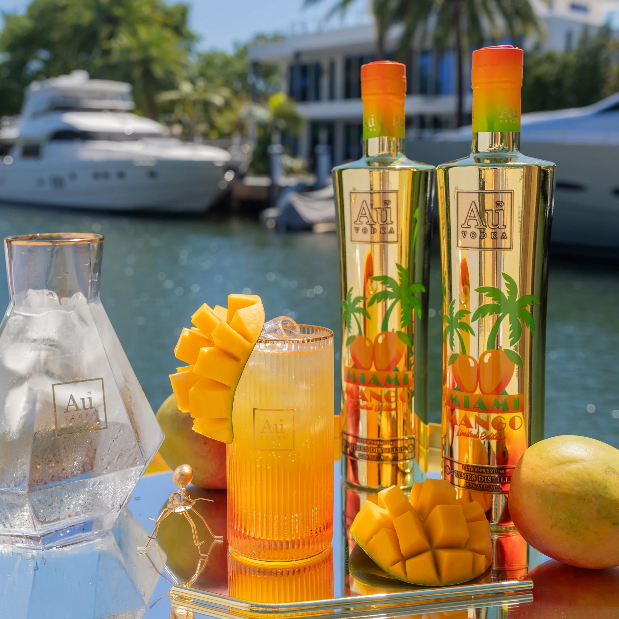 Au Vodka Miami Mango 70cl - Image 4