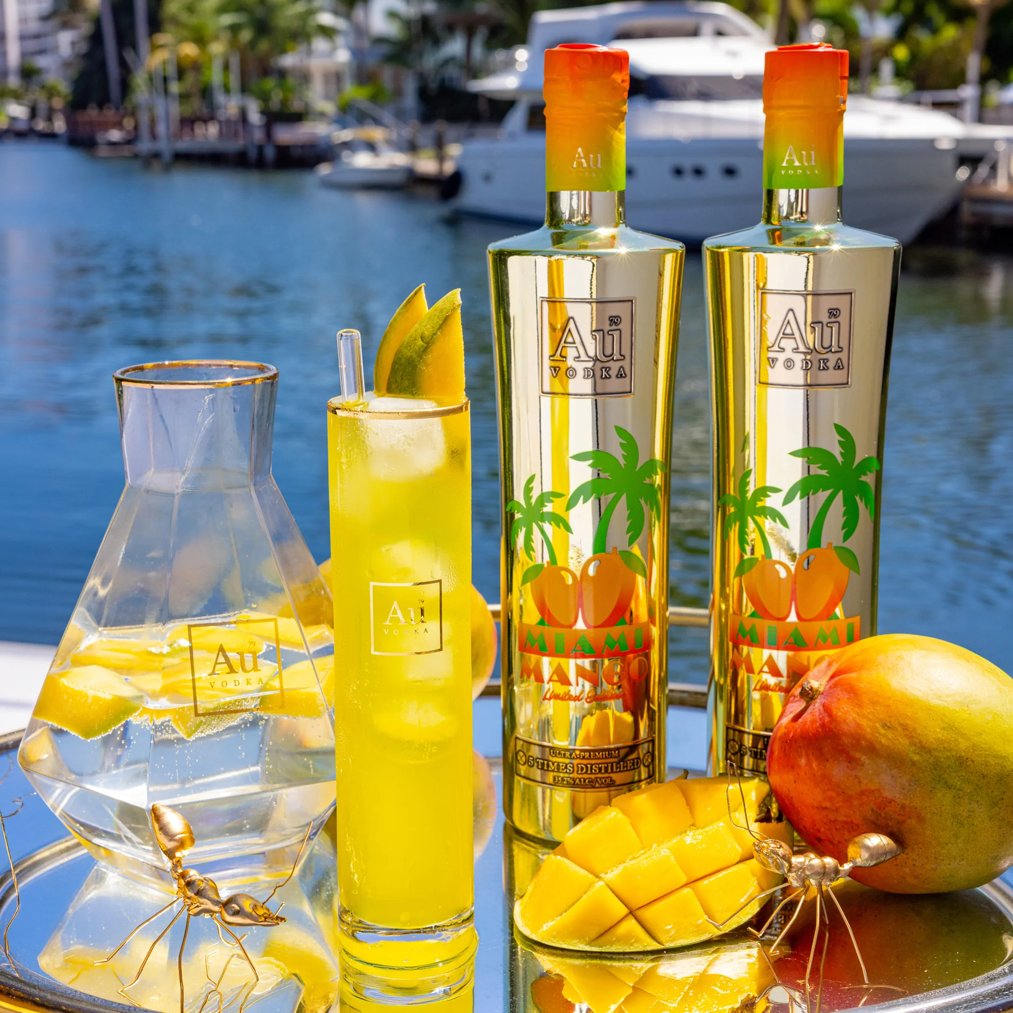 Au Vodka Miami Mango 70cl - Image 6