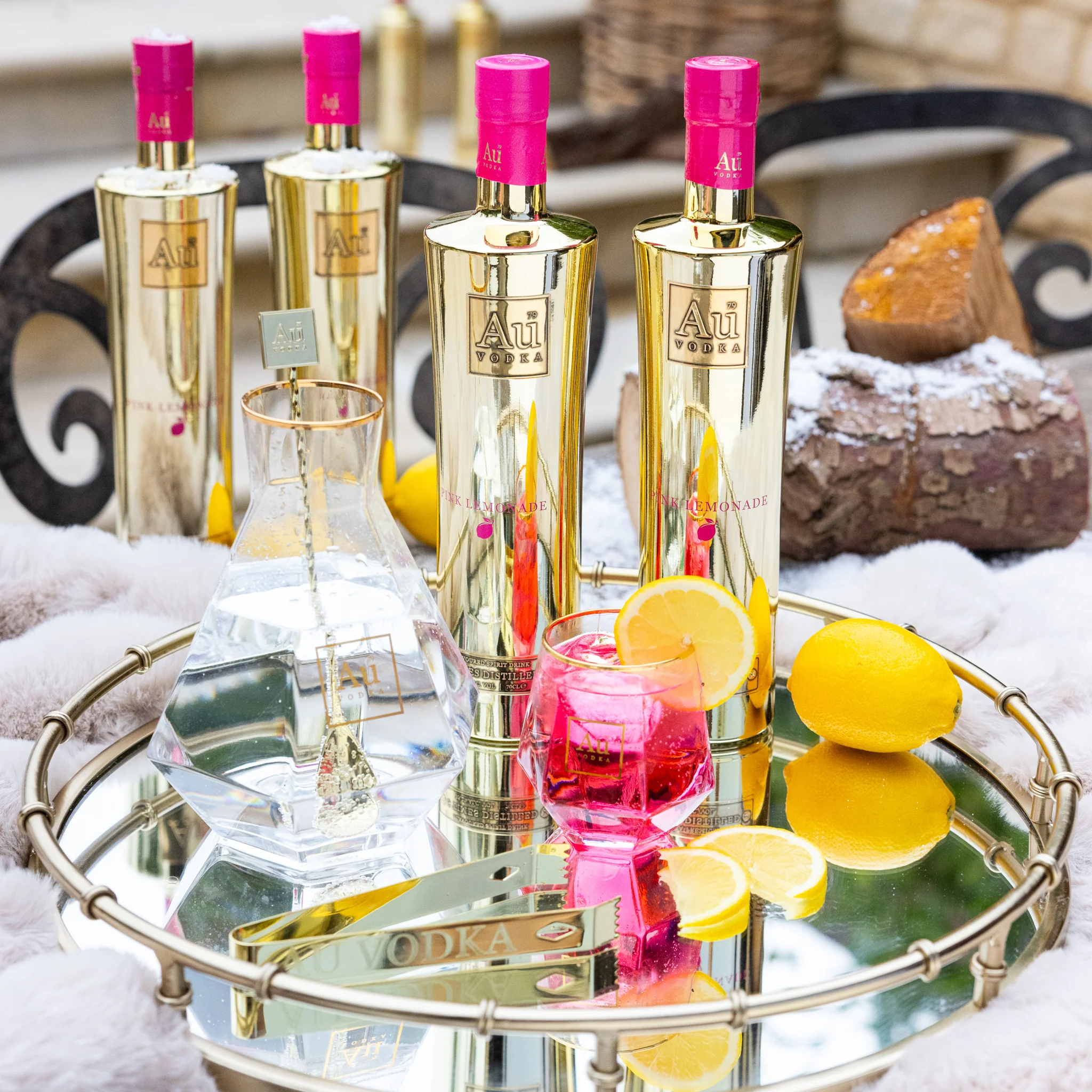Au Vodka Pink Lemonade 70cl - Image 6