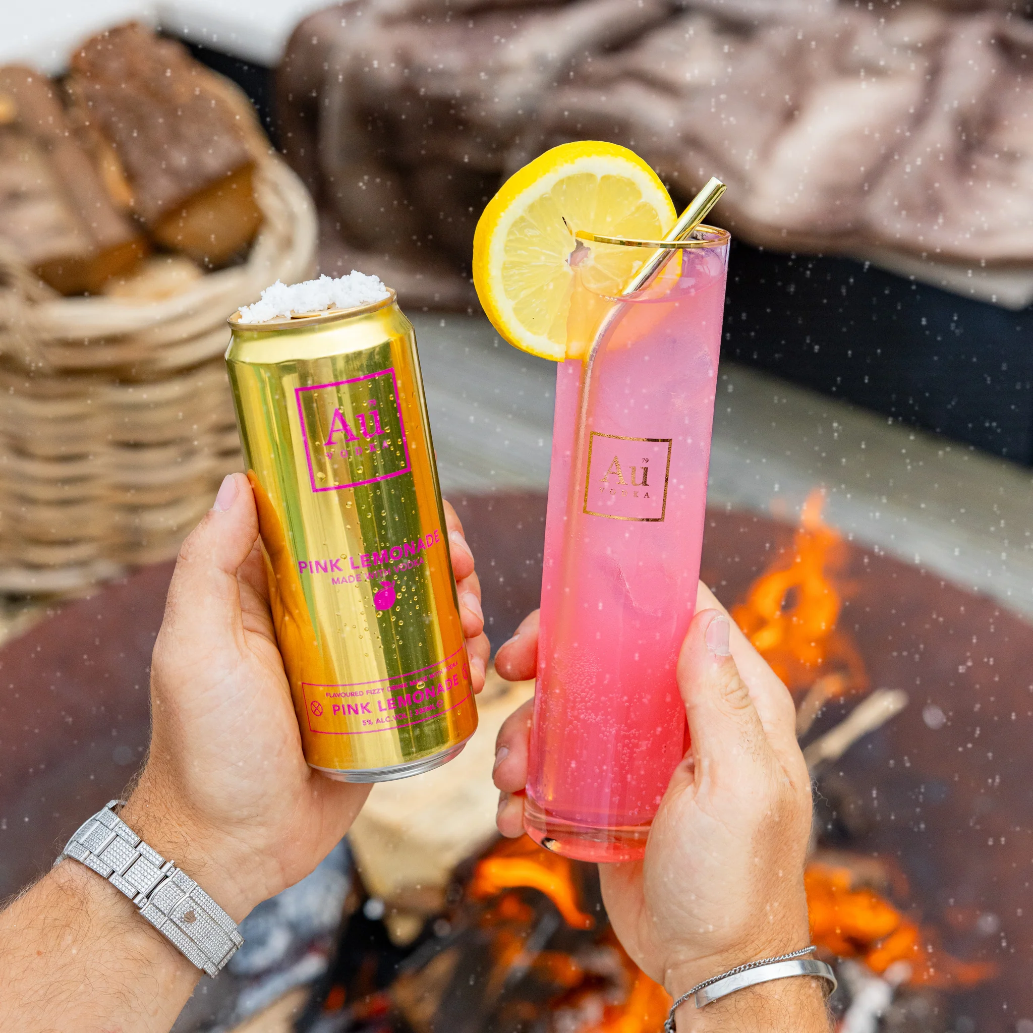 Au Vodka Pink Lemonade Pre-Mixed 10% Import Cans - Case Of 12 - Image 3