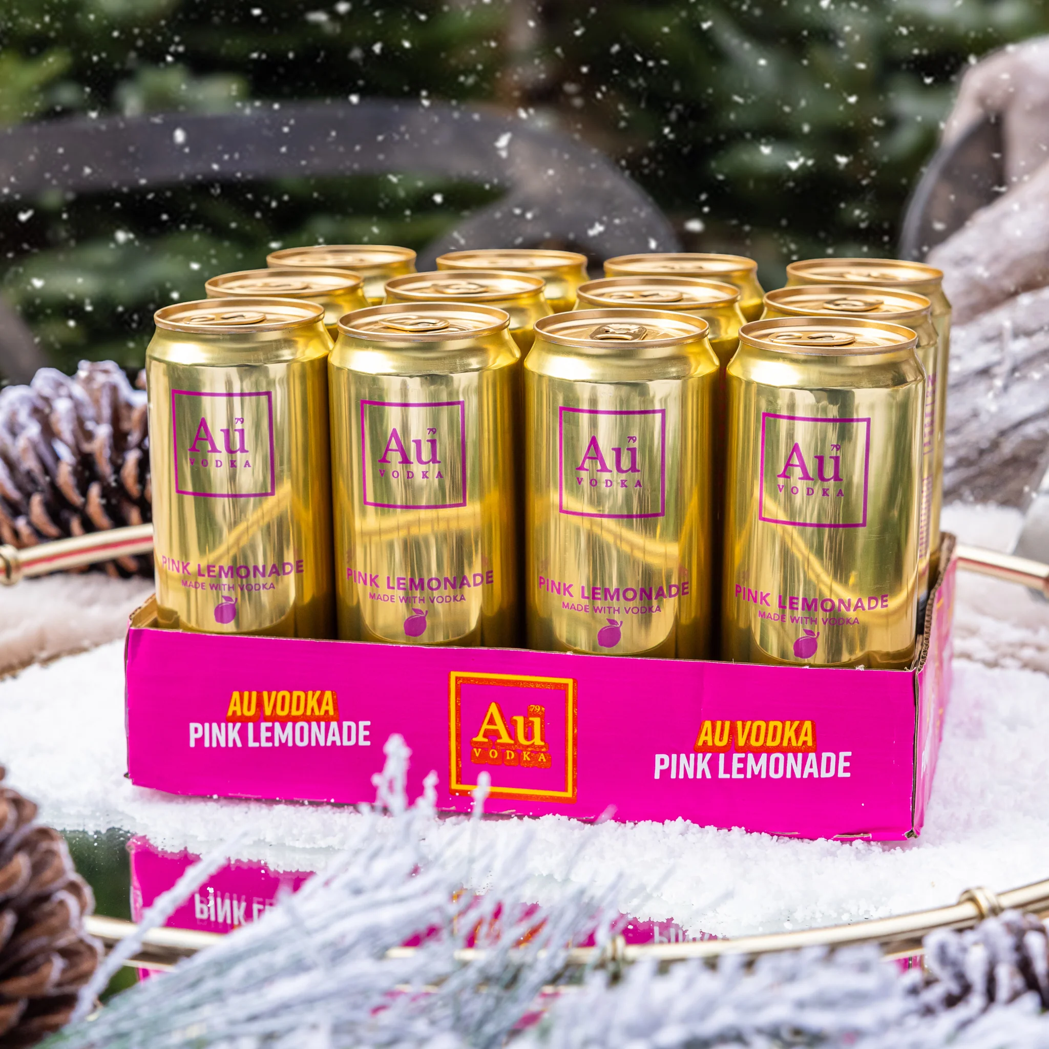 Au Vodka Pink Lemonade Pre-Mixed Cans - 12 Pack - Image 9