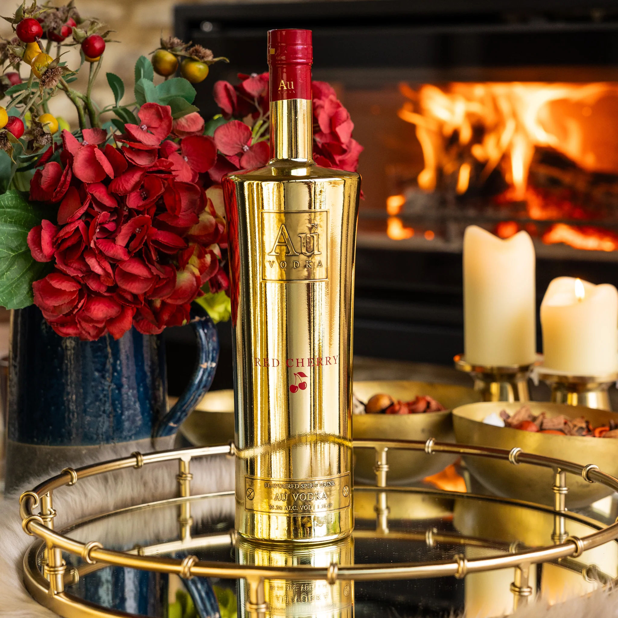 Au Vodka Red Cherry 1.5L Magnum - Image 3
