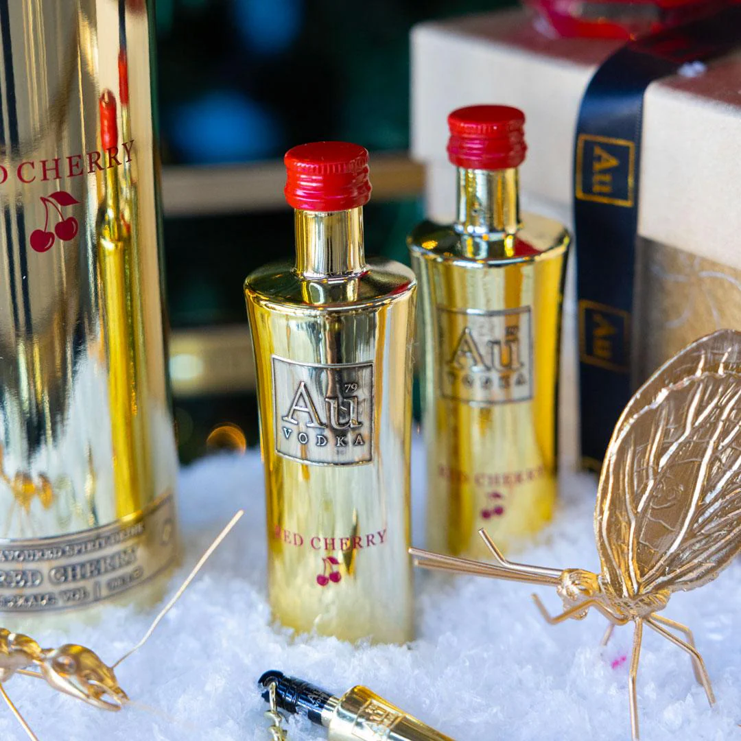 Au Vodka Red Cherry Miniature - Image 3
