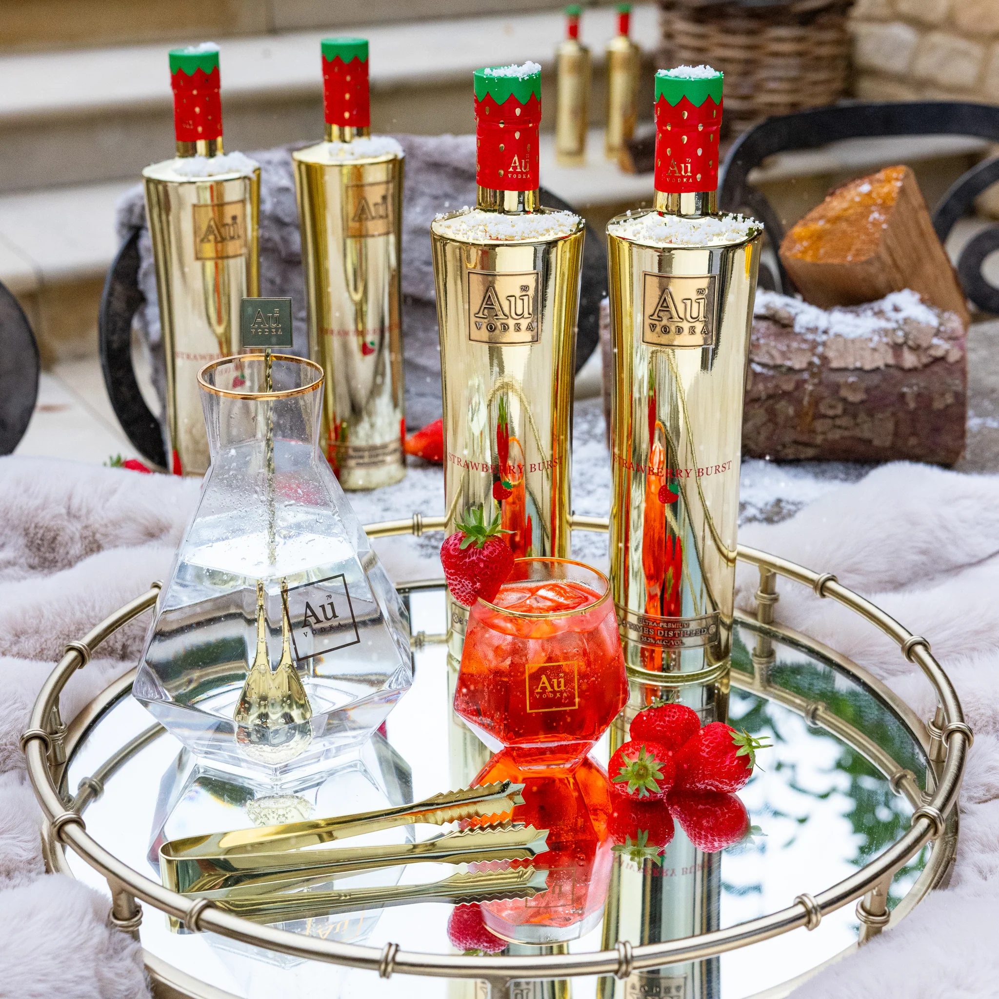 Au Vodka Strawberry Burst 70cl - Image 6