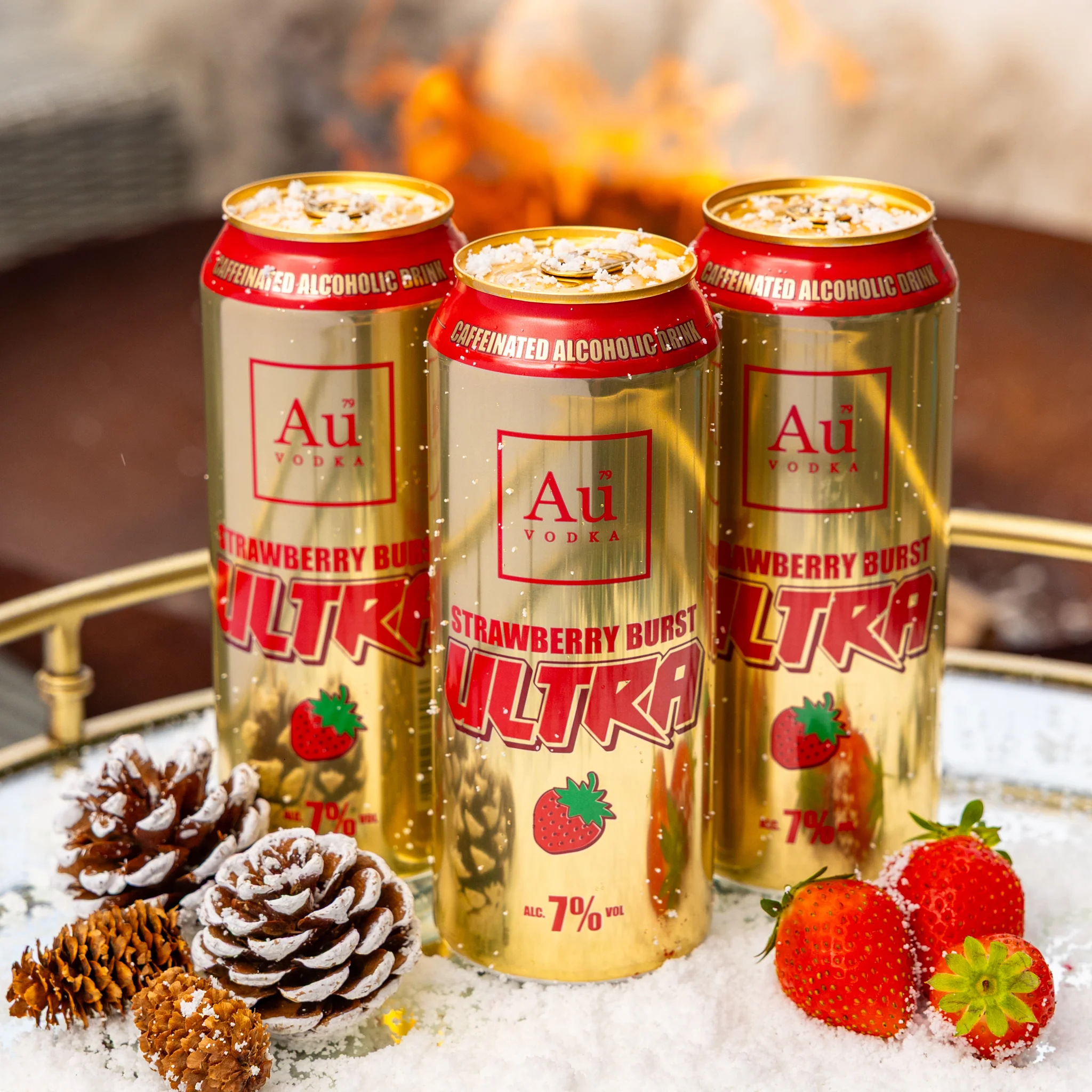Au Vodka Strawberry Burst Ultra Cans - 12 Pack - Image 7
