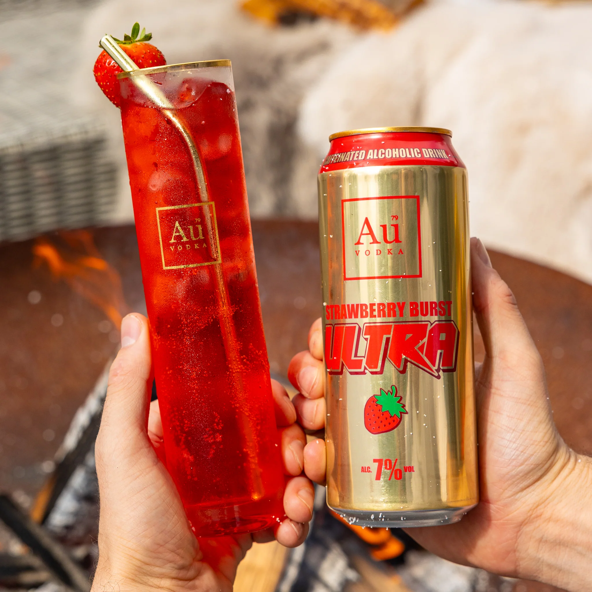 Au Vodka Strawberry Burst Ultra Cans - 12 Pack - Image 8