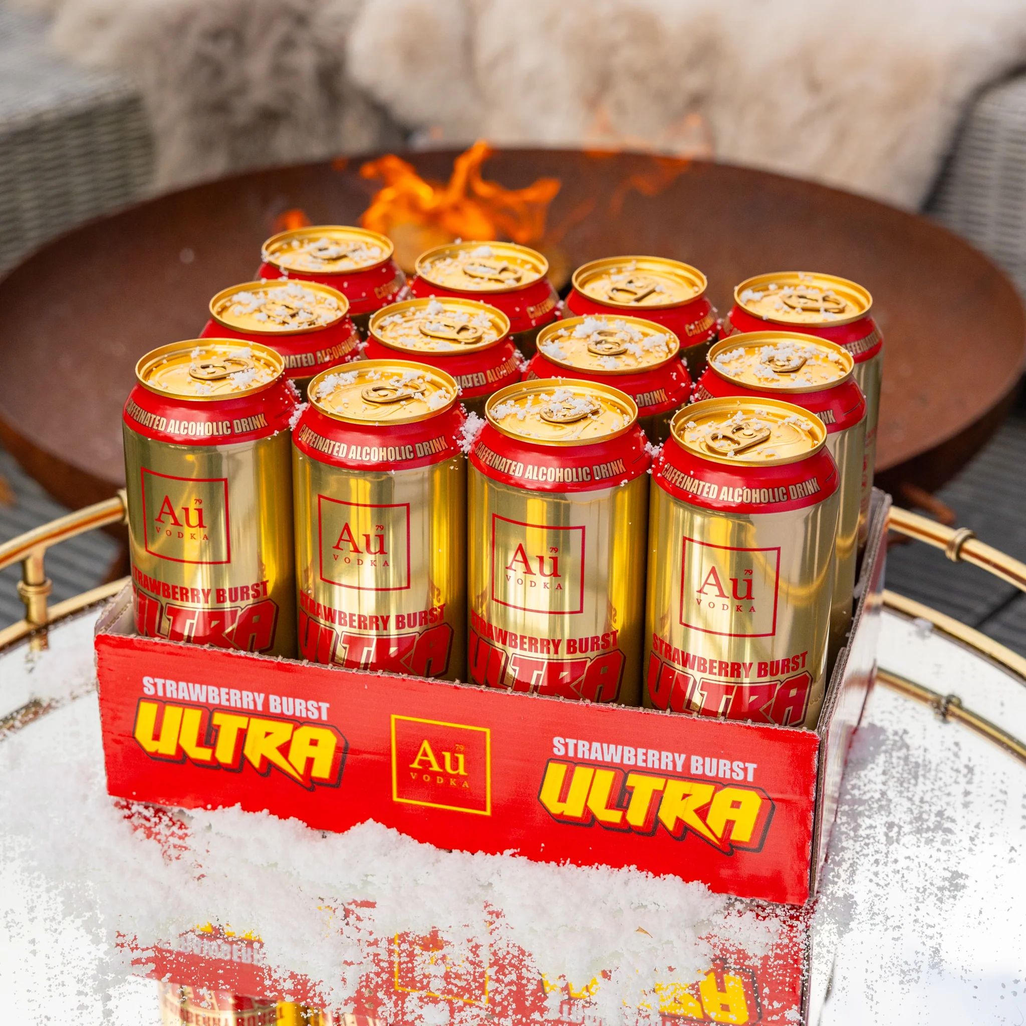 Au Vodka Strawberry Burst Ultra Cans - 12 Pack - Image 9