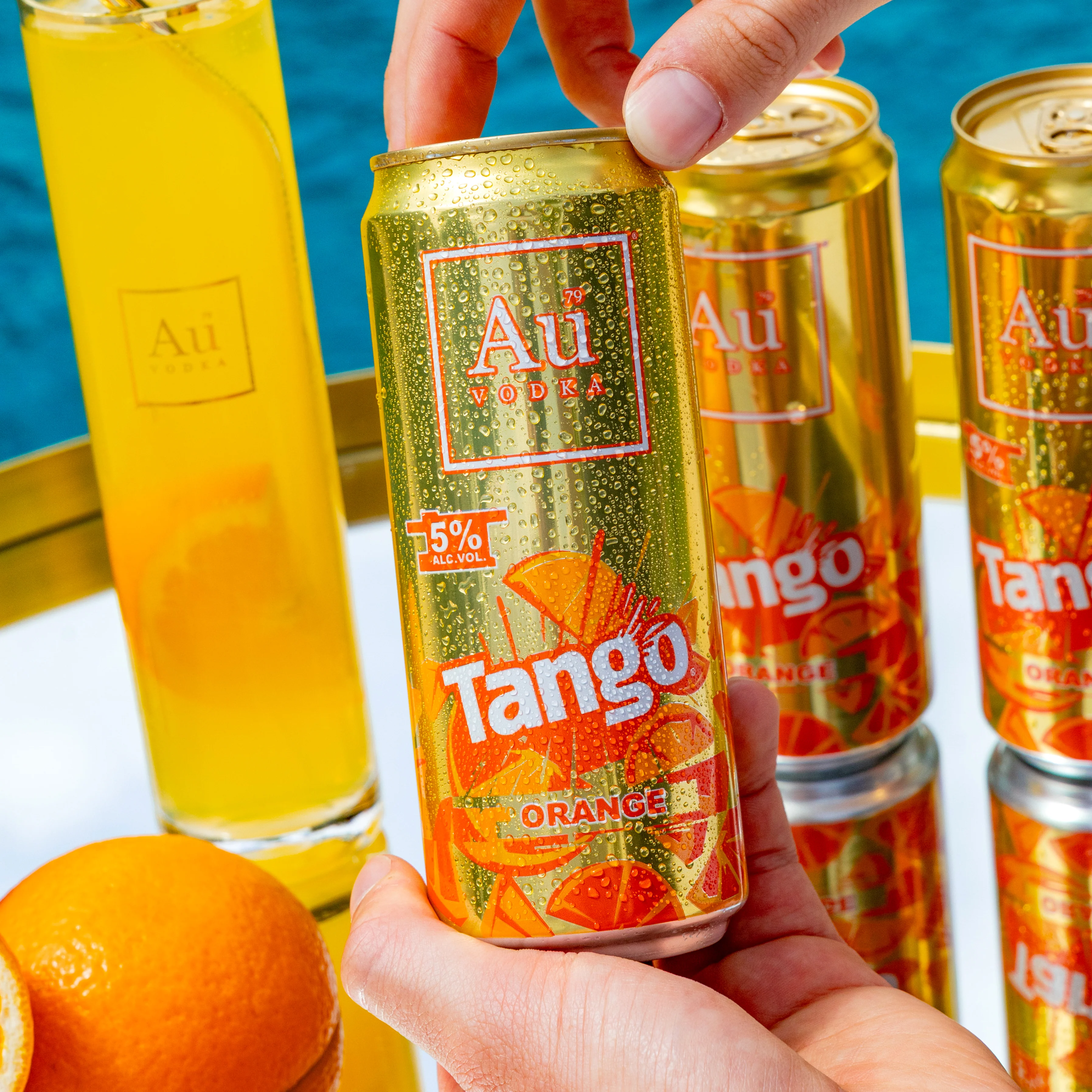 Au Vodka x Tango Orange Cans- Case of 12 - Image 3